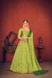 Load image into Gallery viewer, Floracance Green With Art Silk Fabric And Heavy Thread With Sequince Embroidered Work And Including Heavy Can-Can And Canvas Lehenga Choli ClothsVilla