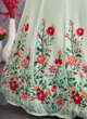 Load image into Gallery viewer, Floral Embroidered Work Georgette Sea Green Lehenga Choli ClothsVilla