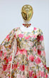 Load image into Gallery viewer, Floral Printed Organza Anarkali Gown ClothsVilla