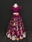 Wine Color Thread And Sequins Embroidered Work Georgette Lehengha Choli Clothsvilla