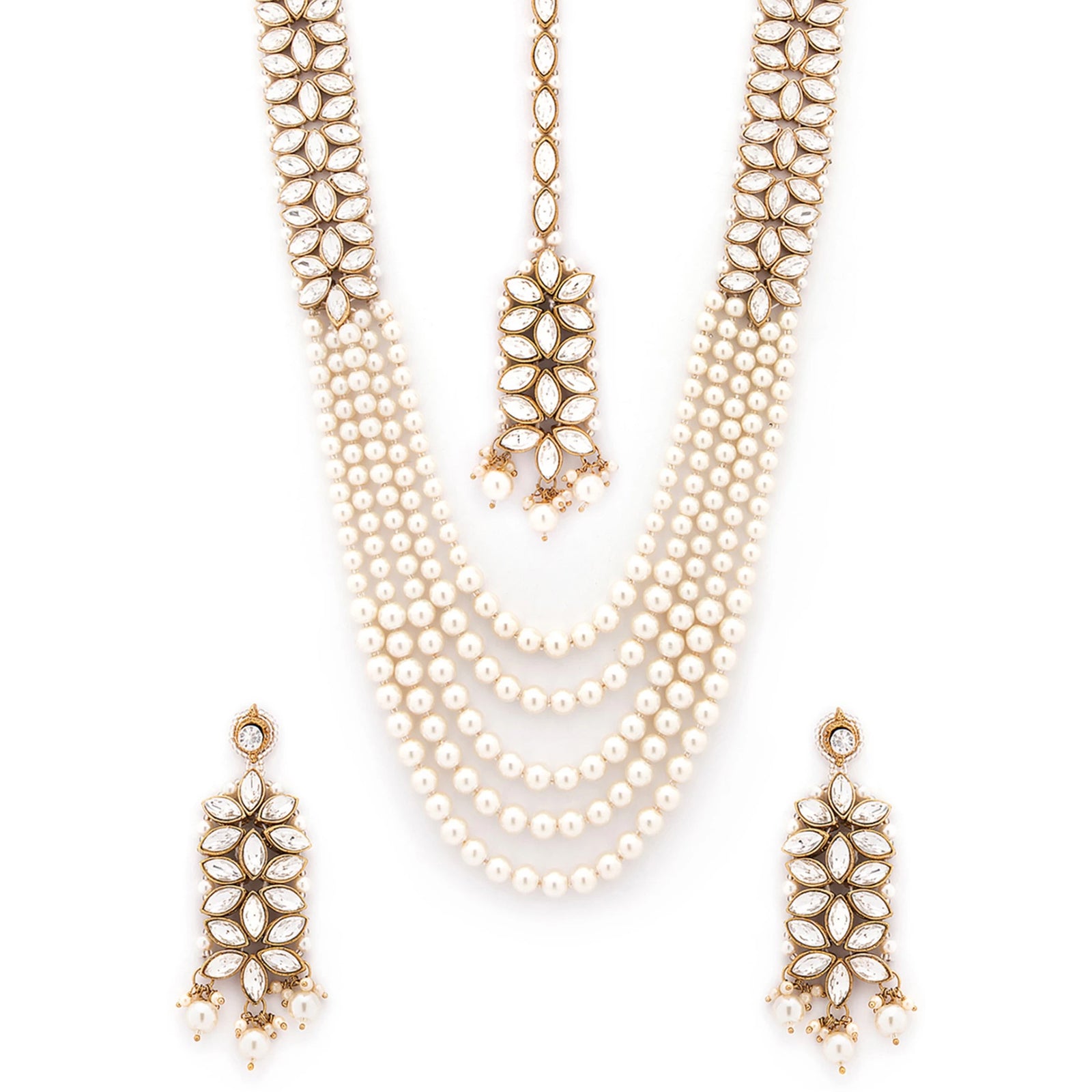 Gold color Alloy Jewel Set ClothsVilla