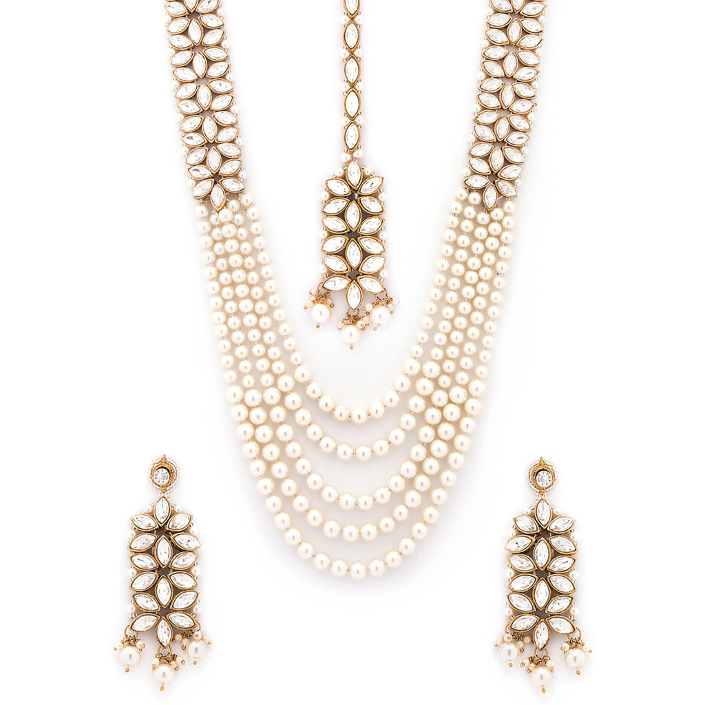 Gold color Alloy Jewel Set ClothsVilla