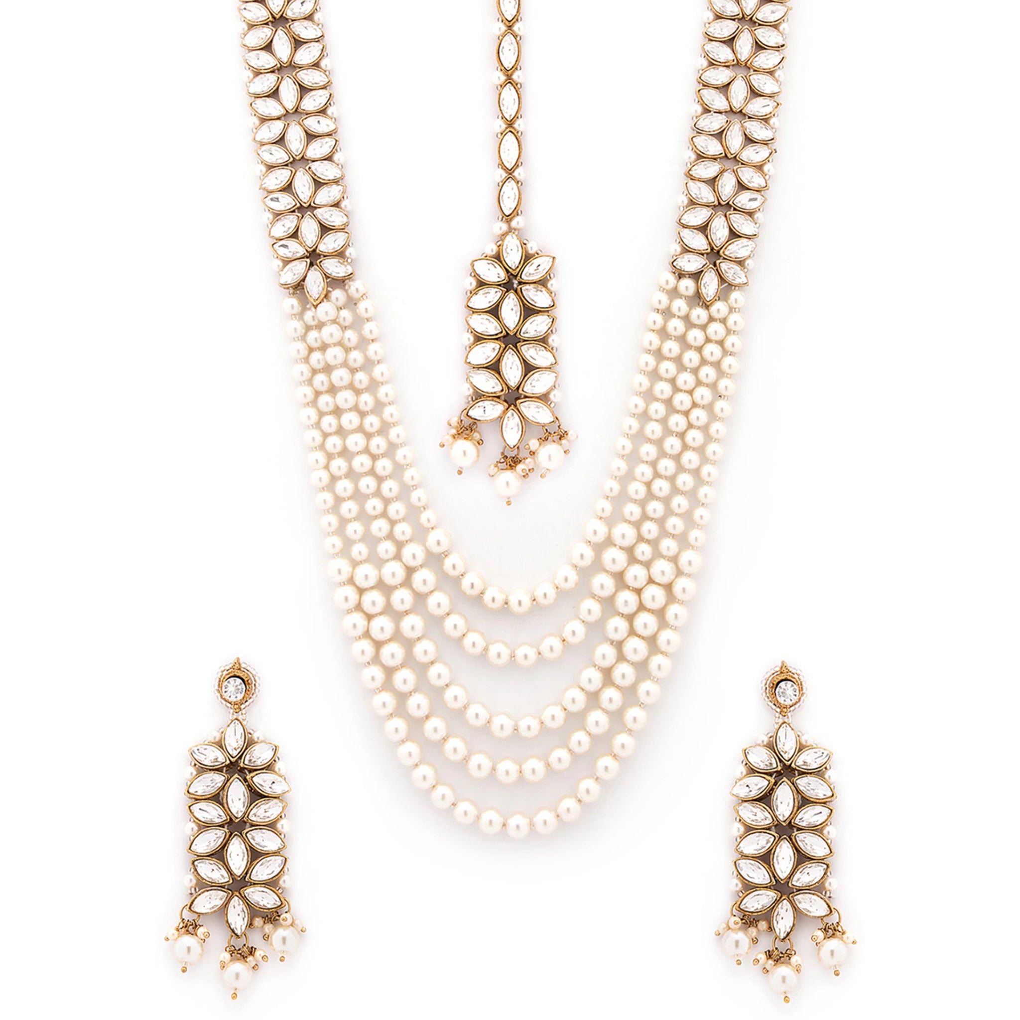 Gold color Alloy Jewel Set ClothsVilla