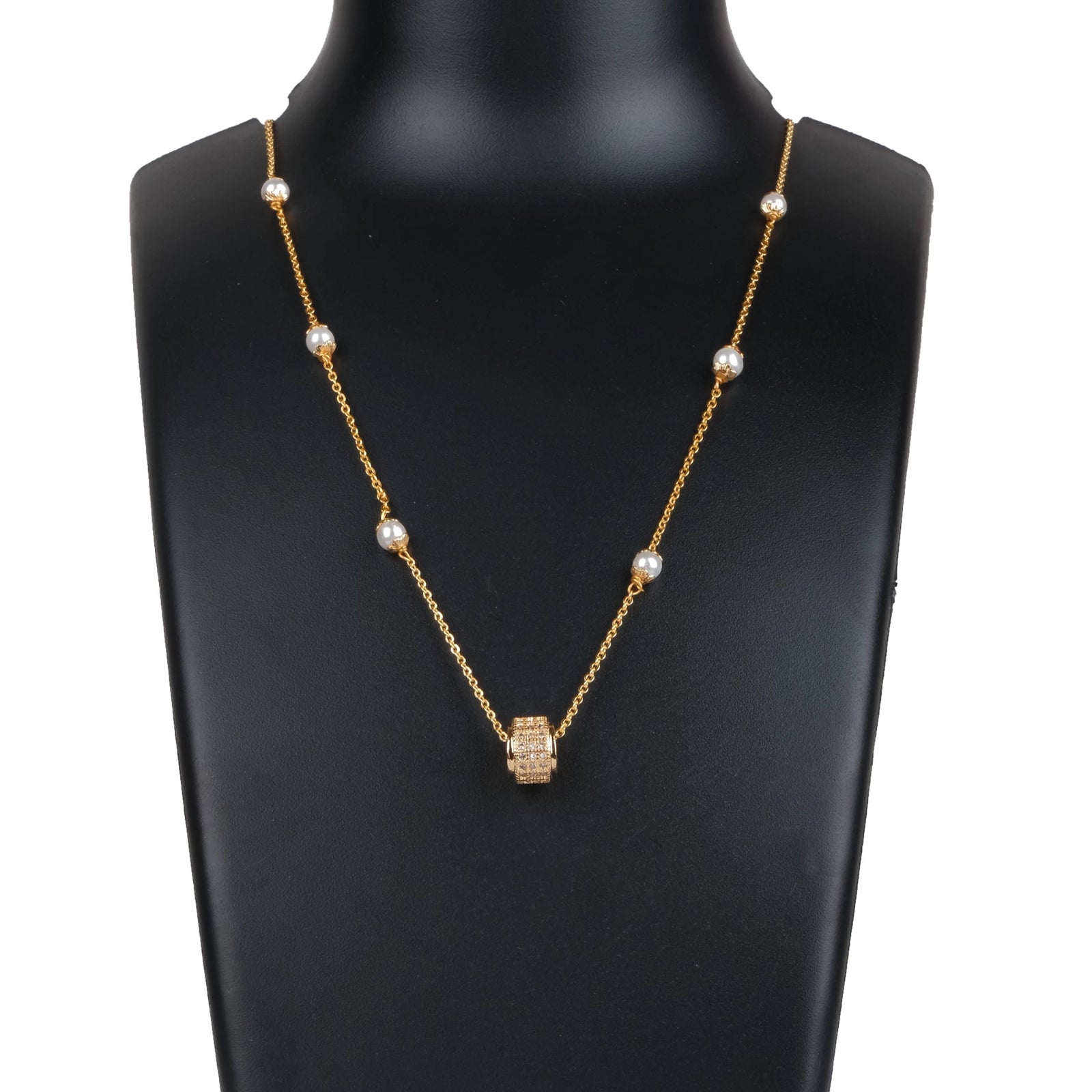 Gold-plated Pearl Brass Chain Pendant Gold-plated Gold-plated Pearl Brass Pendant ClothsVilla