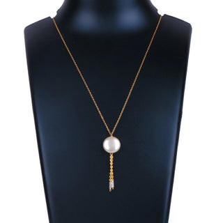 Gold-plated Pearl Brass Pendant ClothsVilla
