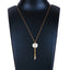 Gold-plated Pearl Brass Pendant ClothsVilla