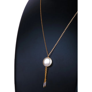 Gold-plated Pearl Brass Pendant ClothsVilla