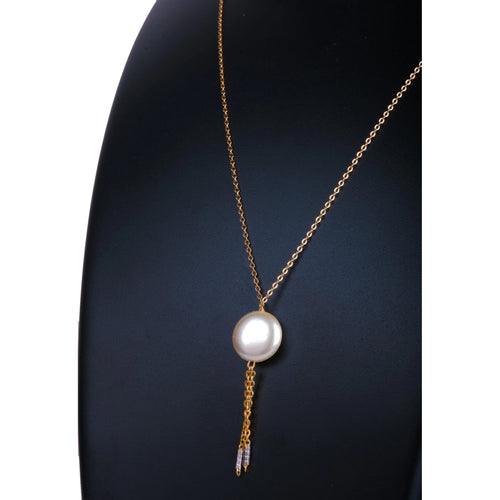 Gold-plated Pearl Brass Pendant ClothsVilla