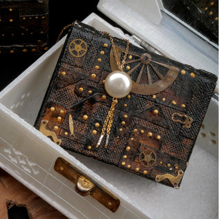 Gold-plated Pearl Brass Pendant ClothsVilla