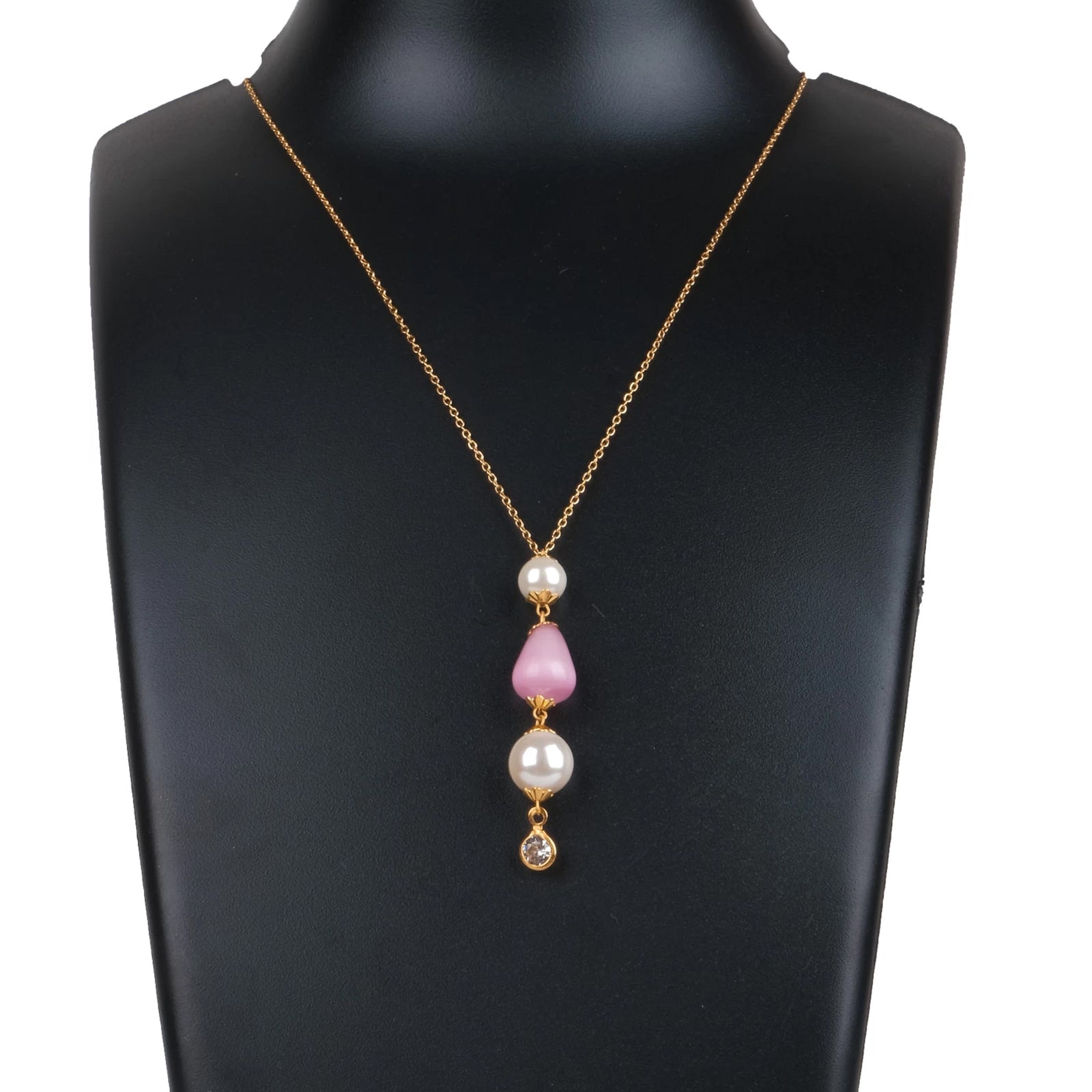 Gold-plated Pink Pearl Brass Pendant Gold-plated Pearl Brass Pendant ClothsVilla