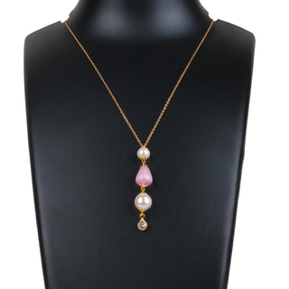 Gold-plated Pink Pearl Brass Pendant Gold-plated Pearl Brass Pendant ClothsVilla