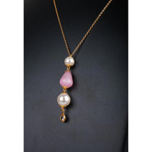 Load image into Gallery viewer, Gold-plated Pink Pearl Brass Pendant Gold-plated Pearl Brass Pendant ClothsVilla