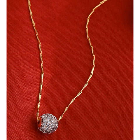 Gold-plated Cubic Zirconia Brass Pendant ClothsVilla Main image