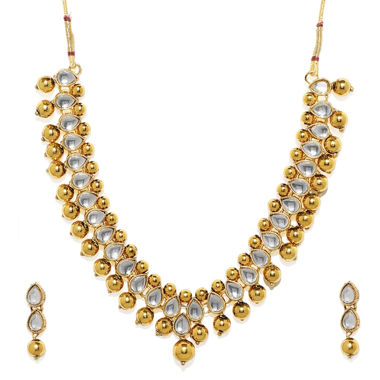 Gold, White colord Alloy Jewel Set ClothsVilla