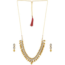 Load image into Gallery viewer, Gold, White colord Alloy Jewel Set ClothsVilla
