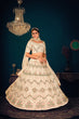 Load image into Gallery viewer, Gorgeous Beige Embroidered Sangeet Wear Lehenga Choli In Georgette Fabric ClothsVilla
