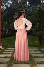Load image into Gallery viewer, Graceful Pink Colored Casual Wear Printed Western Crop Top - Skirt Set ClothsVilla