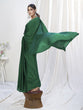 Load image into Gallery viewer, Grass Green Ready to Wear One Minute Lycra Saree ClothsVilla