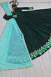 Load image into Gallery viewer, Green Anarkali Gown in Parampara Silk with Embroidery Work Clothsvilla