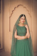 Load image into Gallery viewer, Green Embroidered Georgette Party Wear Lehenga Choli ClothsVilla