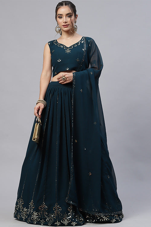 Exclusive Designer Bollywood Lehenga Choli with Dupatta Collection ClothsVilla.com