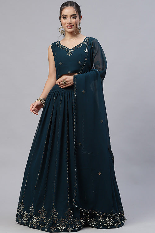 Exclusive Designer Bollywood Lehenga Choli with Dupatta Collection ClothsVilla.com