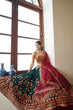 Load image into Gallery viewer, Green Lehenga Choli Indian Wedding Wear Lehnga Choli Stylish Foil Mirror Work Readymade Ghagra Choli Party Wear Bollywood Designer Lahangas ClothsVilla
