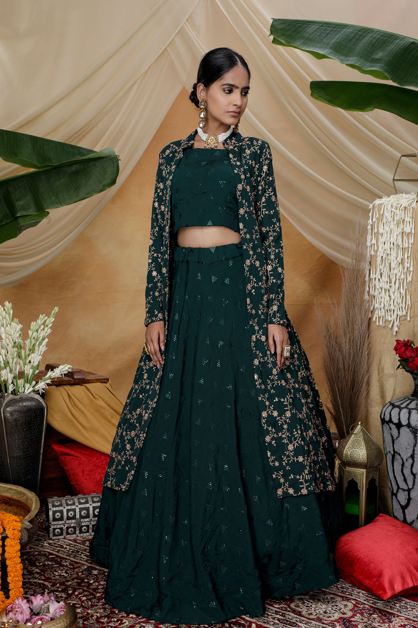 Source New Beautiful-Stylish-Koti with Lehenga for Party-wear-dress with  beautiful applique work for Party/ Wedding =2021 on m.alibaba.com