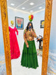 Load image into Gallery viewer, Green Lehenga Choli with Jacket in Faux Georgette With Embroidery Work ClothsVilla.com