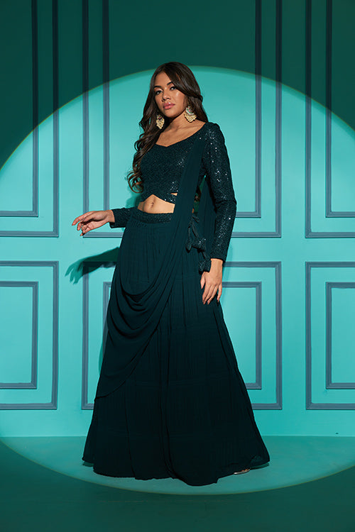 New Party Wear Bollywood Style Different Color Georgette Lehenga Choli Collection ClothsVilla.com