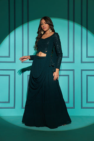New Party Wear Bollywood Style Different Color Georgette Lehenga Choli Collection ClothsVilla.com