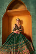 Load image into Gallery viewer, Green Printed Lehenga Choli Indian Traditional Wedding Wear Lahanga Choli Mahendi Lahanga Choli Party Wear Floral Ghagra Choli For Girls ClothsVilla