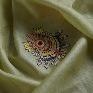Green Saree in Organza With Resham and Embroidery Work Clothsvilla