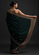 Load image into Gallery viewer, Green Saree in Vichitra Silk With Sequence and Stone Work Clothsvilla