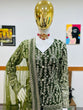 Load image into Gallery viewer, Green Sharara Sets in Georgette With Embroidery Work ClothsVilla