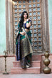Load image into Gallery viewer, Green Weaving Banarasi Silk Festival Wear Saree ClothsVilla
