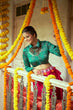 Load image into Gallery viewer, Green With Pink Color Navratri Special Ready To Wear Croptop Lehenga Clothsvilla