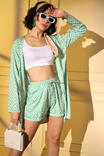 Load image into Gallery viewer, Green with Multi Color Best Designer Co-Ords Set Collection for Women Wear ClothsVilla.com
