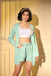 Load image into Gallery viewer, Green with Multi Color Best Designer Co-Ords Set Collection for Women Wear ClothsVilla.com