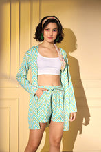 Load image into Gallery viewer, Green with Multi Color Best Designer Co-Ords Set Collection for Women Wear ClothsVilla.com