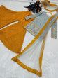 Load image into Gallery viewer, Grey and Yellow Sharara Sets with Embroidery Work ClothsVilla