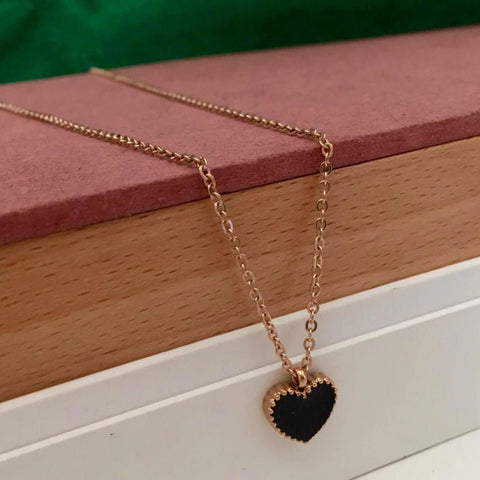 Heart Swarovski Swarovski Crystal Brass Plated Brass Chain Set ClothsVilla Main image