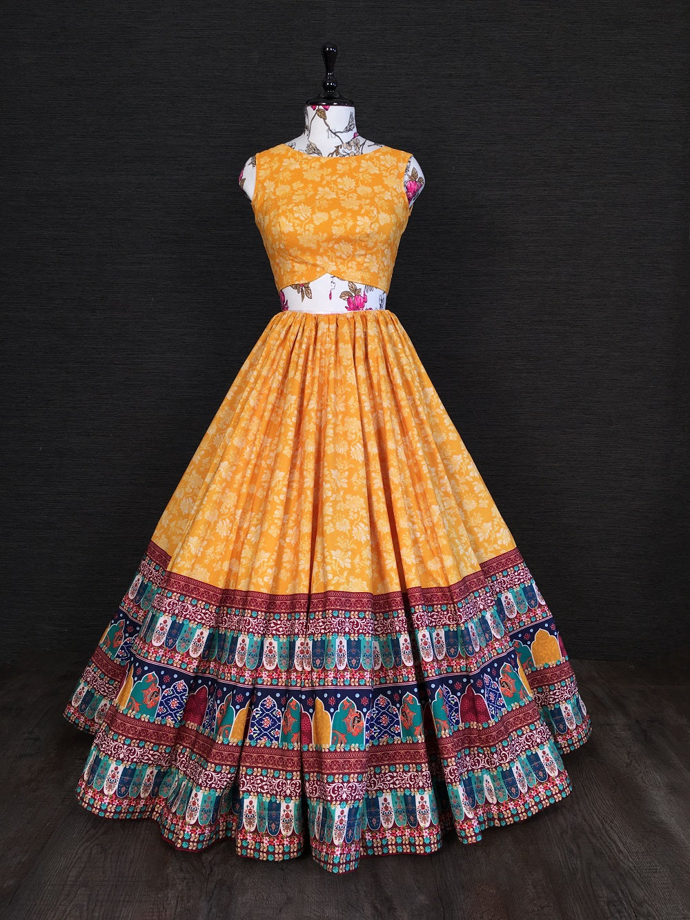 Yellow Color Vaishali Silk Heavy Lehenga Choli With Net Dupatta for haldi Clothsvilla