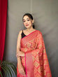 Load image into Gallery viewer, Rangkart Vol. 1 Organza Contrast Woven Saree Dark Peach Clothsvilla