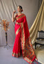 Paithani Silk Vol. 1 Woven Saree Red Clothsvilla