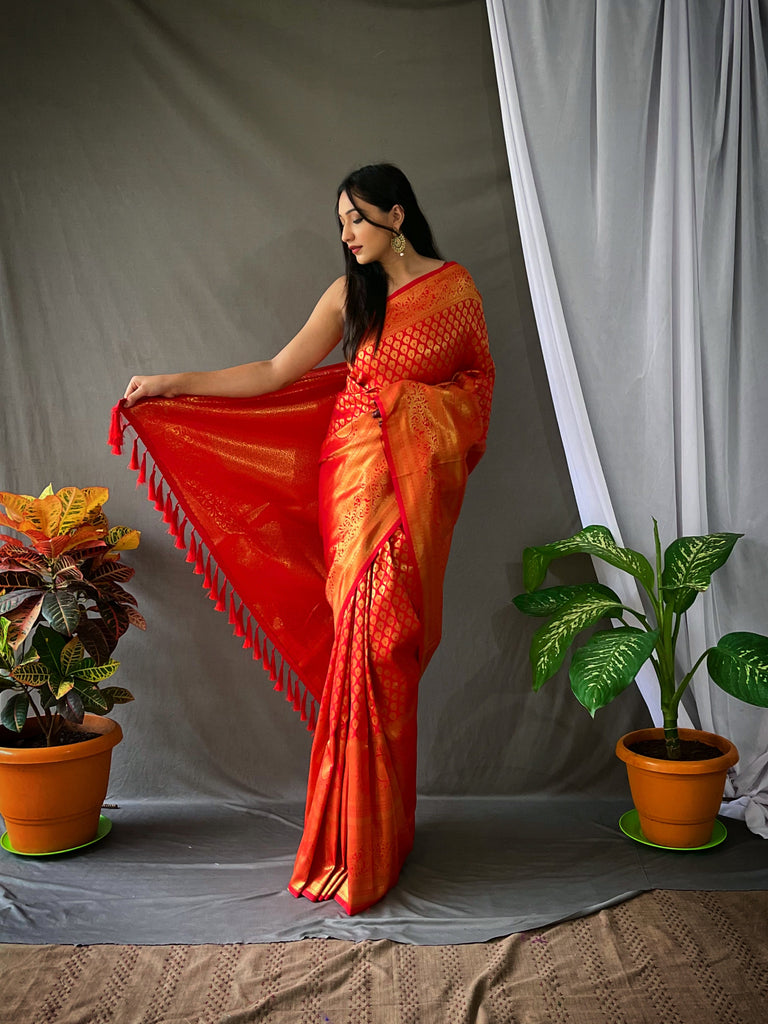 Pure Kanjeevaram Silk #1 Red Clothsvilla