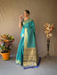 Patola Leheriya Woven Dusk Blue Clothsvilla