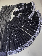 Load image into Gallery viewer, Fancy Black Color Mirror Work Sharara Suit Clothsvilla