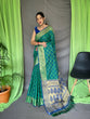 Load image into Gallery viewer, Patola Silk Woven Saree Vol. 7 Contrast Green Clothsvilla