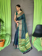 Load image into Gallery viewer, Patola Silk Woven Saree Vol. 7 Contrast Navy Blue Clothsvilla